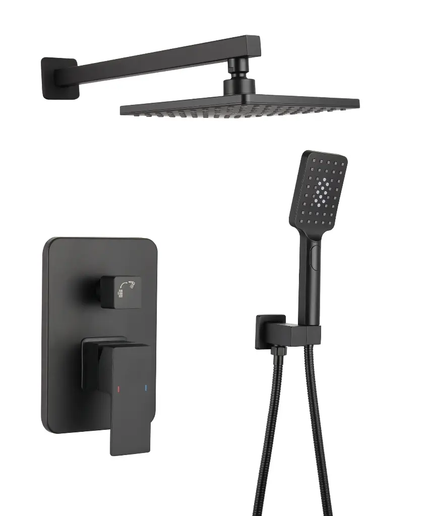 Europe - Built-in shower Black