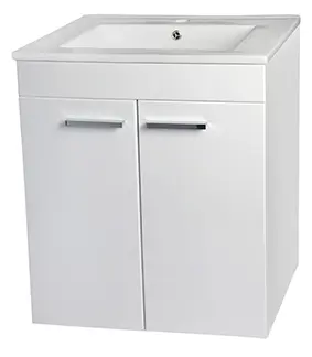 Ecco quadro wall mounted cupboard with washbasin
